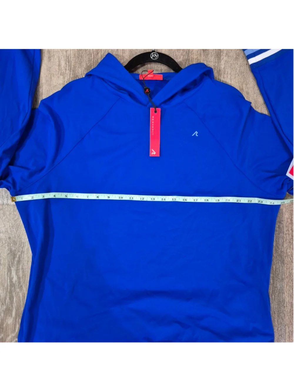 Men's REDVANLY Blue Seales Hoodie XL with White Stripes